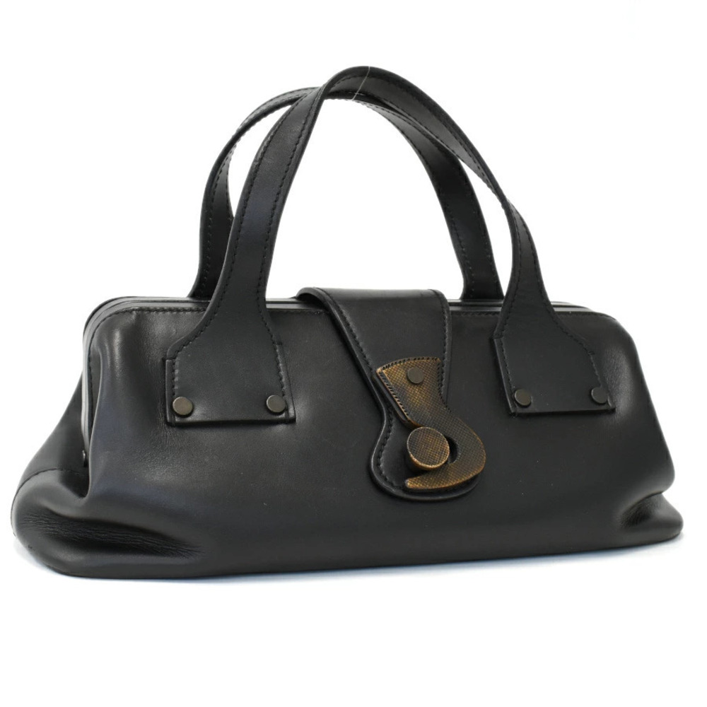 Gucci Handbag Doctors Bag Boston Leather Black